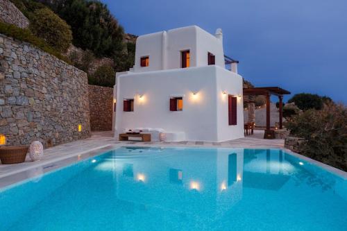 Excellent Mykonos Villa Villa Psarrou Epsilon 4 Bedrooms Stunning Sea View