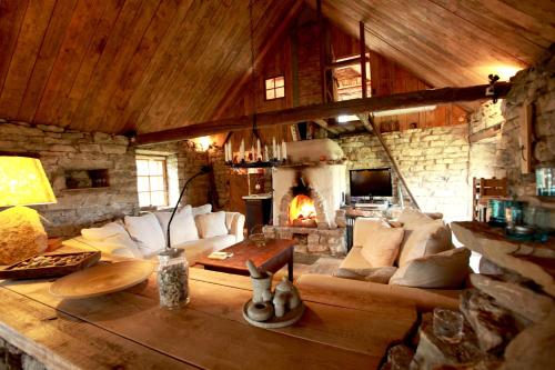 Posezení v ubytování Metsara B & B