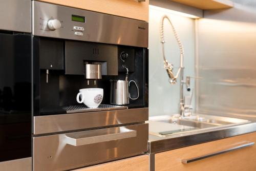 Kuchyňa alebo kuchynka v ubytovaní Style4rent Apartament Kazimierz