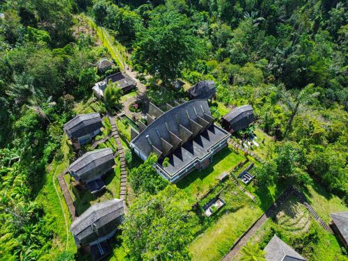 an overhead view of a house with dome roofs at Plaga Eco Village by Nabe Hospitality Management in Plaga