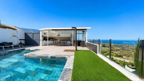 a view of a house with a swimming pool at JVG VILLAS - Villa Joval in Güimar