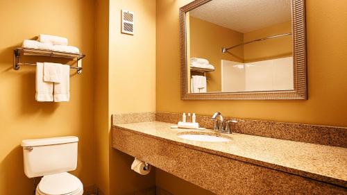 A bathroom at Best Western PLUS Executive Inn