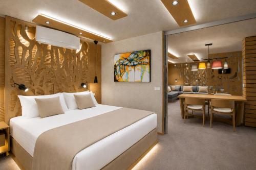 מיטה או מיטות בחדר ב-Wellness Hotel Step - Czech Leading Hotels