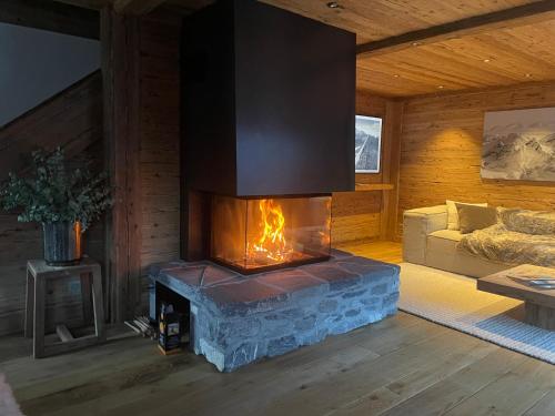 Luxueux appartement avec une vue panoramique sur les Alpes