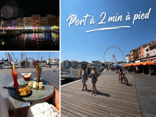 Studio Soleil Bleu Centre Port Plages a pied