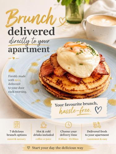 a flyer for brunch delivered directly to your appointment at Pageant Homes in Nicosia