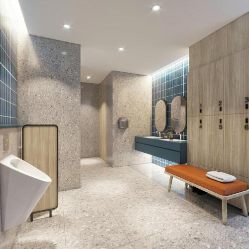 a bathroom with a tub and a sink at Holiday Inn Express Rayong in Rayong