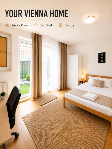 Furnished Room with Terrace in Central Vienna