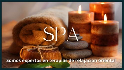 a group of candles and stones with the words spam at Elephantia Spa Hotel in Villa de Leyva
