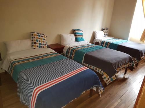 Postel nebo postele na pokoji v ubytování Hostal Buenos Aires