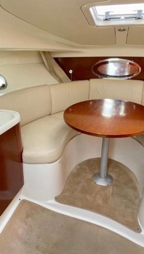 a small table in the back of a vehicle at Unique experience on a boat in Saint-Raphaël in Saint-Raphaël