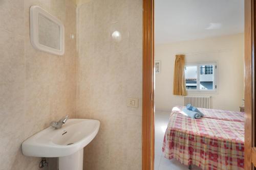 Koupelna v ubytování Hotel Germán