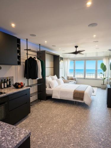 Vue mer Studio design neuf Plage & Parking