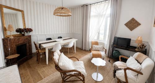 Appart cosy à 50 m de la plage & Remblai - 7 pers