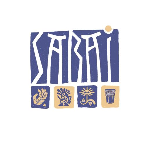 an illustration of a banner with kanji at Sarai Stay in Kargil