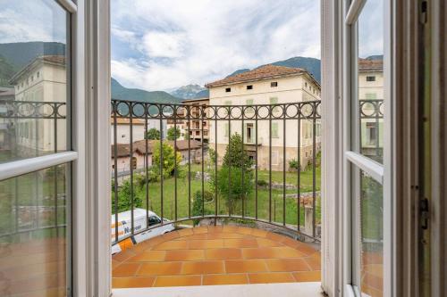 a view from a window of a building at Casa Cataleya, Tuenno Ospitar in Tuenno