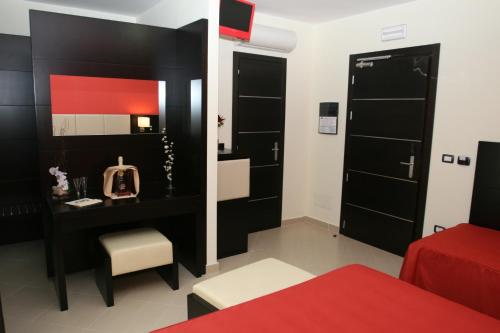 Postel nebo postele na pokoji v ubytování Rama Palace Hotel