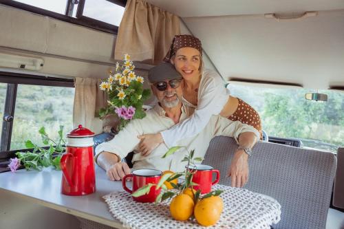 Rent a VW LT31 Camper Van with Blue Classics