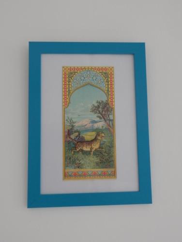 a picture of a painting of a tiger at Rodinné vinařství Mikulenkovi in Žernoseky