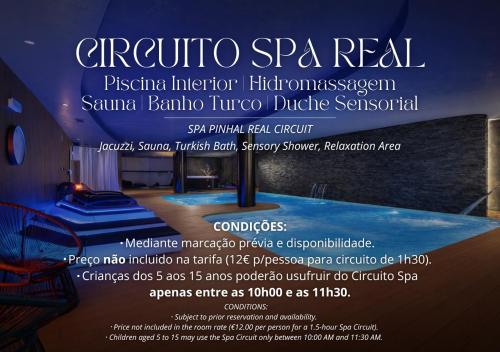 a flyer for a event in a restaurant at Lisotel - Hotel & Spa in Leiria