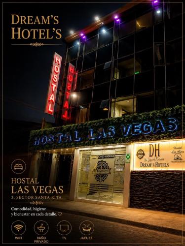 a hospital las vegas sign in front of a building at hostal las vegas 3 in Quito
