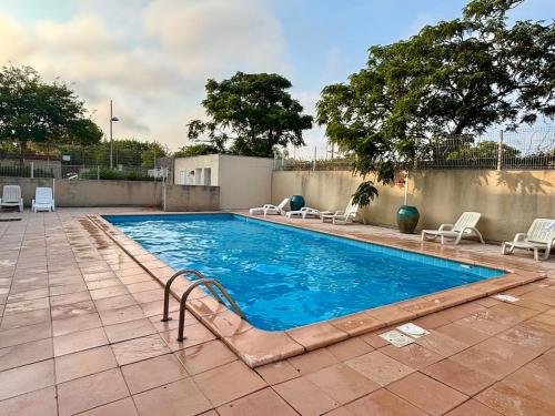 Studio vue mer, Piscine ,Parking, Rochelongue