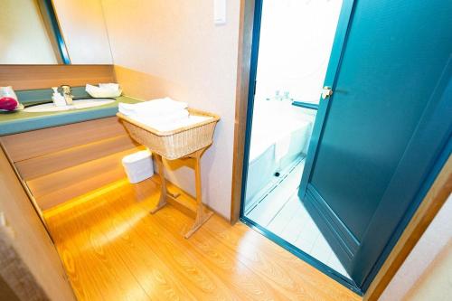 a bathroom with a sink and a shower at Hashima - Hotel - Vacation STAY 52732v in Hashima