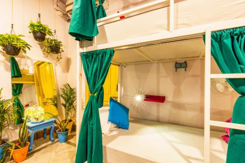 a room with a bunk bed and plants at goSTOPS Jaipur, Civil Lines in Jaipur