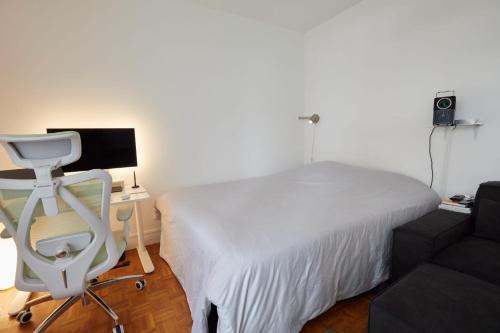 Cinema studio with projector screen near Vincennes