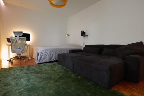 Cinema studio with projector screen near Vincennes