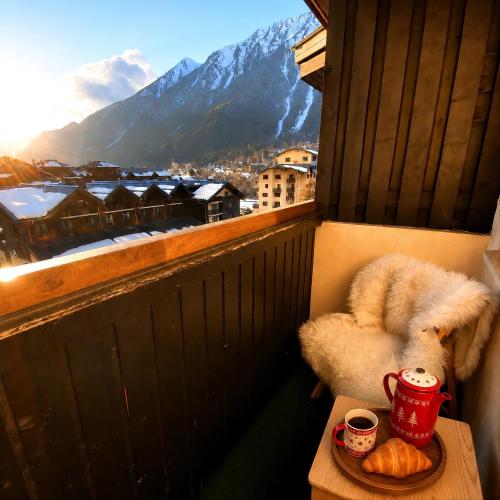 Le Chamois 5E Balcon panoramique MontBlanc avec parking gratuit
