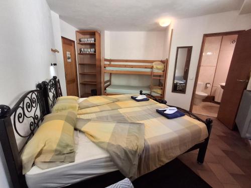 a bedroom with a bed in a room at Setcases-Vallter Hostal Mitja Pensió 5 in Setcases