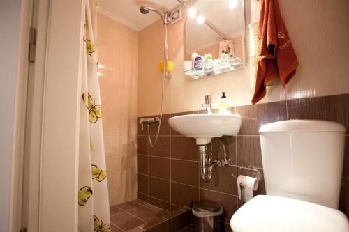 A bathroom at Veggie Garden Athens B&B