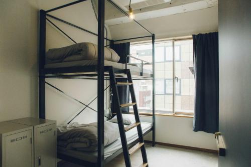 Palanda nebo palandy na pokoji v ubytování CITAN Hostel