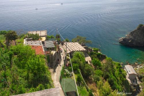 Marina di Corniglia Big Flat in 5 TERRE tesisinin kuş bakışı görünümü