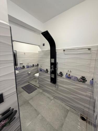 a bathroom with a shower and a toilet at Ivory Canopy Resort - Ella in Ella