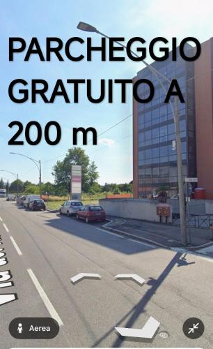 a picture of a street with the words parlez gatiguezaria at APARTMENT kitchen BOLOGNA in Bologna