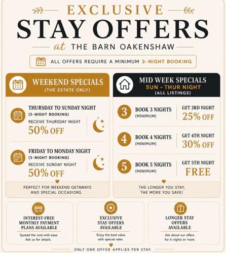 a poster for the event urging people to stay off at the barn advantageatown at The Estate, Luxury Spacious Family Stay with 3 Hot Tubs, Scenic Views Sleeps 16 near Durham & Bishop Auckland in Durham