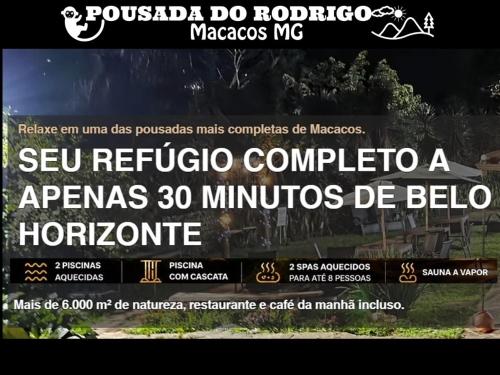 a poster for avezride do rohodro macrosmopolis website at Pousada do Rodrigo in Macacos
