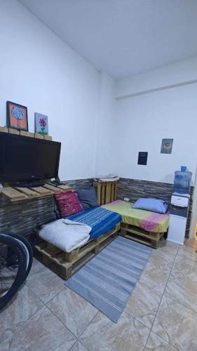 a room with two beds in a room at Egypt holiday in Alexandria