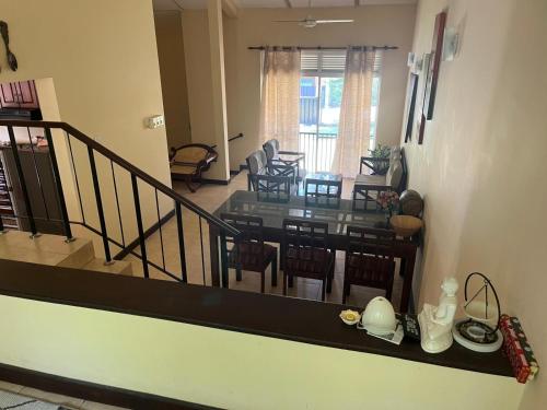 an aerial view of a living room and dining room at Kalan Digana in Digana
