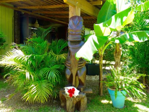 Zahrada ubytování Poerani Moorea