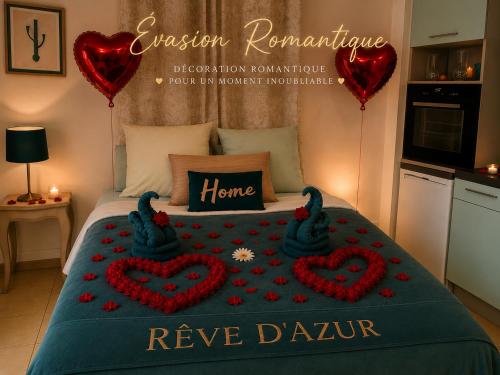 Studio 20m2- Rêve d'Azur- Plage de la Nartelle - Arrivée 17h-20h maximum - séjour au calme Caution 100E