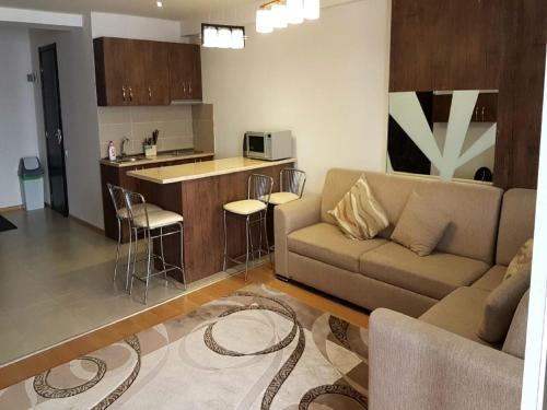 Dapur atau dapur kecil di Snow apartments