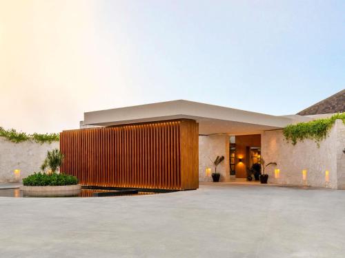 a rendering of a building with a lobby at Fairmont Mayakoba in Playa del Carmen