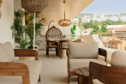 Modern apartment with large terrace and gym