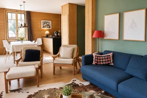 Spacious and bright with balcony & Mont Blanc view