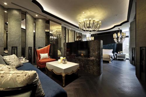 Posezení v ubytování Taichung Ease Motel