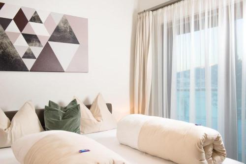 Ένα ή περισσότερα κρεβάτια σε δωμάτιο στο Villa Valentine