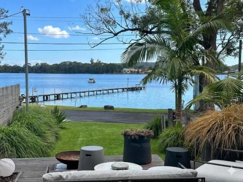 a view of a body of water with a dock at Phegans Bay Waterfront Haven in Blackwall